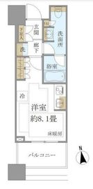 白金ザ・スカイ 8階 間取り図