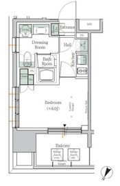 ONE ROOF RESIDENCE TAMACHI (ワンルーフレジデンス田町) 718 間取り図