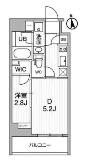 ALTERNA東池袋 (オルタナ東池袋) 608 間取り図