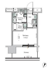 ONE ROOF RESIDENCE TAMACHI (ワンルーフレジデンス田町) 1119 間取り図