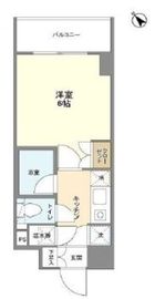 エストライフ勝どき 602 間取り図