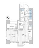 プラチナビュー白金台 402 間取り図