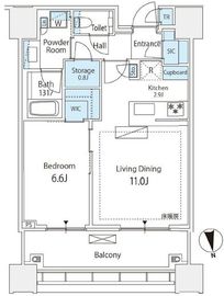 白金ザ・スカイ 31階 間取り図
