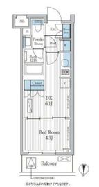 パークアクシス東陽町レジデンス 2303 間取り図