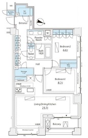 パークコート青山一丁目 3階 間取り図