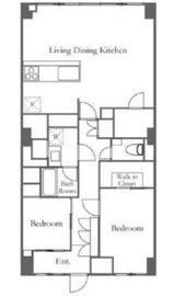 広尾マンション 4階 間取り図