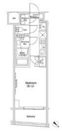 ザ・パークハビオ渋谷クロス 706 間取り図