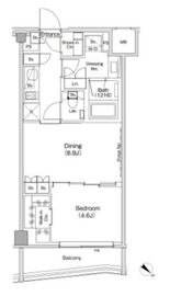 ザ・パークハビオ渋谷クロス 406 間取り図