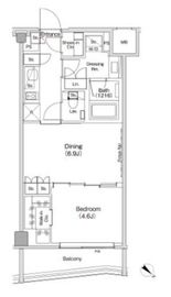 ザ・パークハビオ渋谷クロス 609 間取り図