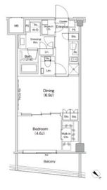 ザ・パークハビオ渋谷クロス 507 間取り図