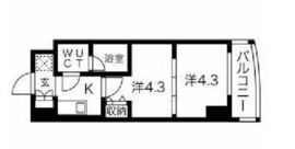 スパシエ蒲田グランドタワー 6階 間取り図