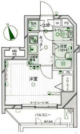 パークウェル麻布十番 6階 間取り図