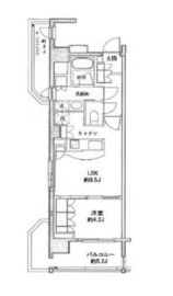 グローリオ新中野ブランデコ 2階 間取り図