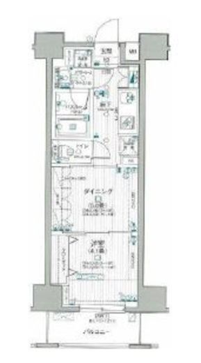 日神デュオステージ浅草三筋 3階 間取り図
