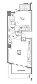 ザ・パークハビオSOHO祐天寺 509 間取り図