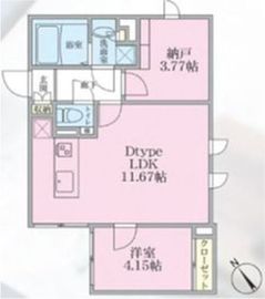 エストゥルースプラス田端 204 間取り図