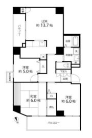 T's garden東陽町 (ティーズガーデン東陽町) 302 間取り図