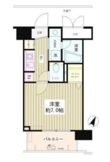 アクアヴィラ品川 503 間取り図