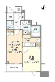 HF白金高輪レジデンス 502 間取り図