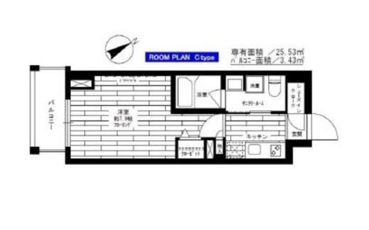 ステージファースト吾妻橋 5階 間取り図