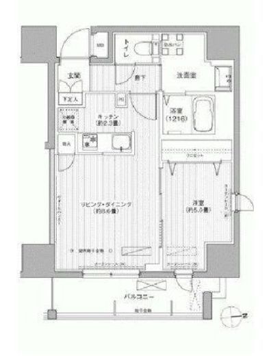 レジェンダリーガーデン赤羽イーストビュー 601 間取り図