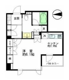 ユニーブル杉並高円寺 2階 間取り図