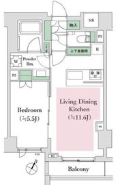 オープンレジデンシア神楽坂若宮町 2階 間取り図