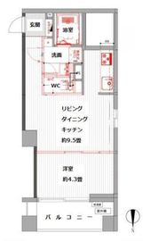 アルテール新御徒町 406 間取り図