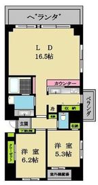 アールブラン西蒲田 6階 間取り図