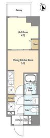 グランカーサ江戸川橋 704 間取り図