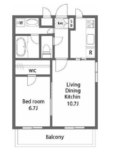 ガーデン用賀 2階 間取り図