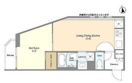 ウェルスクエアイズム白金台 205 間取り図