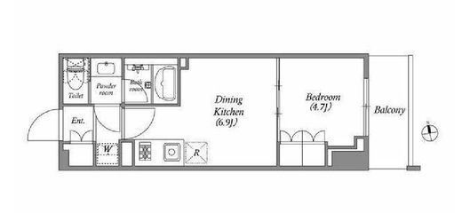 nido蔵前Residence 403 間取り図