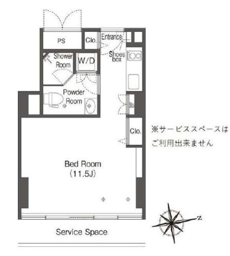 ウエリスアーバン品川タワー 1109 間取り図