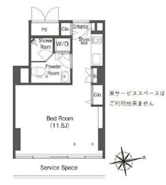 ウエリスアーバン品川タワー 1109 間取り図