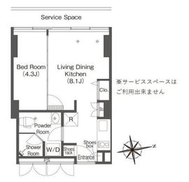 ウエリスアーバン品川タワー 1010 間取り図