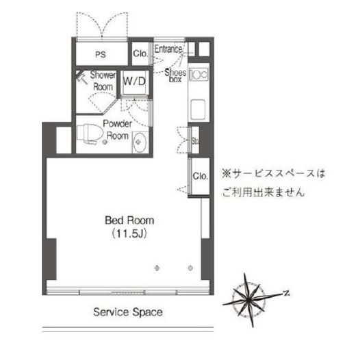 ウエリスアーバン品川タワー 1009 間取り図