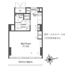 ウエリスアーバン品川タワー 1009 間取り図