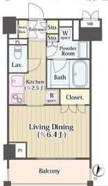 コートリヴィエール東六郷 3階 間取り図