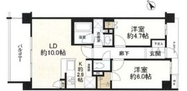 リビオ新宿ザ・レジデンス 3階 間取り図