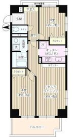 ベルジュ弥生町 401 間取り図