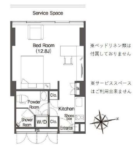 ウエリスアーバン品川タワー 910 間取り図