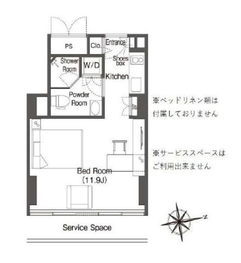 ウエリスアーバン品川タワー 909 間取り図