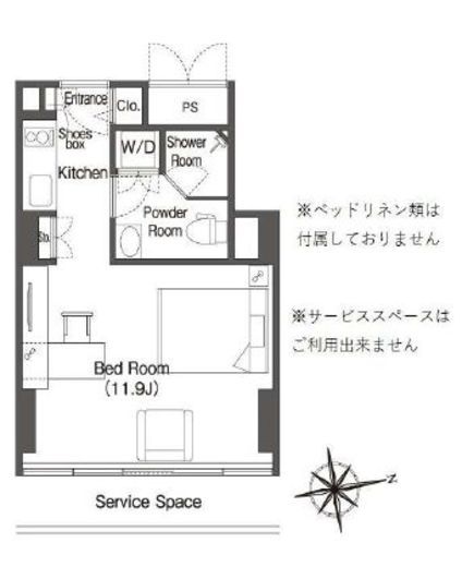 ウエリスアーバン品川タワー 905 間取り図