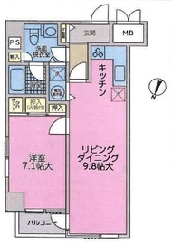 グランドメゾン元赤坂 9階 間取り図