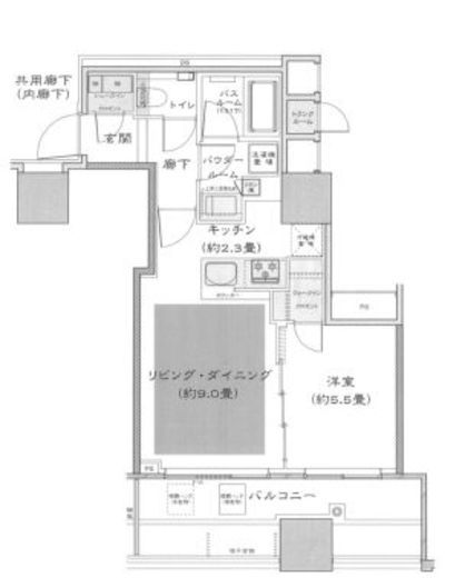 シティタワー大井町 19階 間取り図