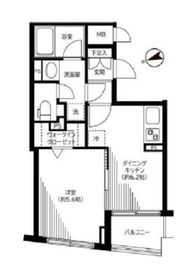 銀座レジデンス伍番館 13階 間取り図