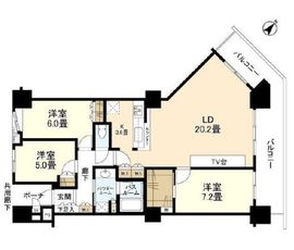 シティタワー品川 14階 間取り図