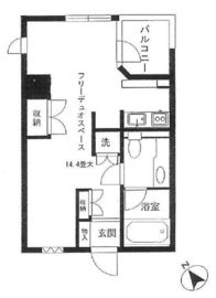 朝日上野マンション 6階 間取り図