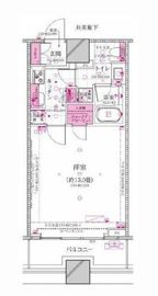 コンシェリア西新宿タワーズウエスト 19階 間取り図